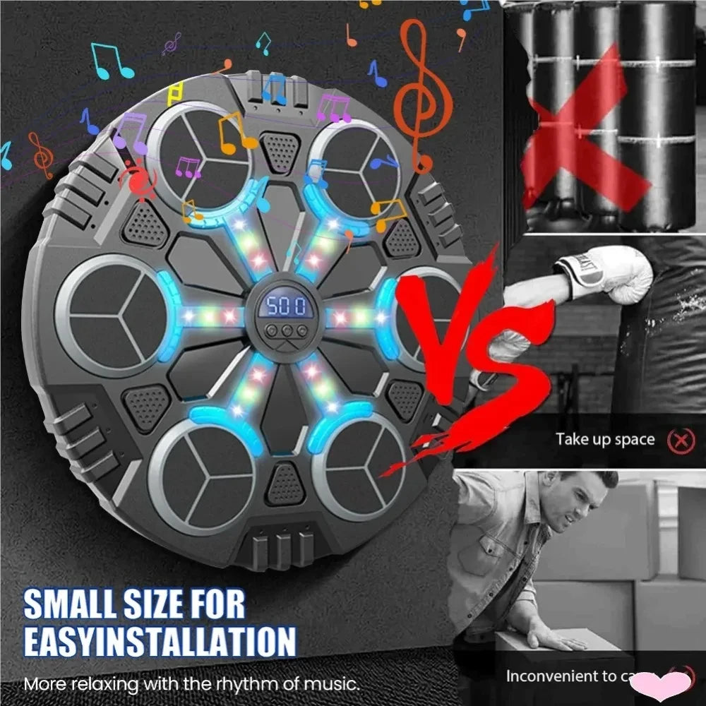 Smart Wall Mounted Boxing MachineSmart Bluetooth Connection Music Boxing Machine Noise Reduction Rhythm Lights for Home