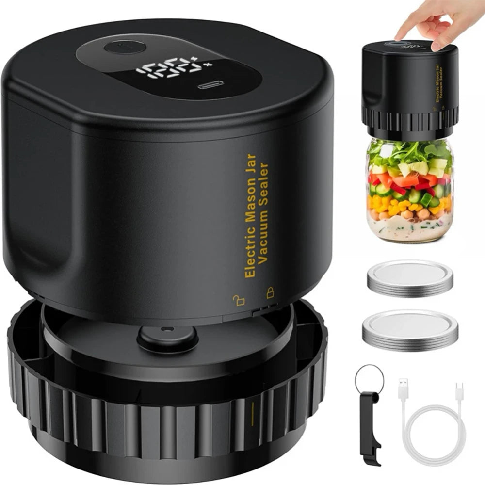 Electric Mason Jar Vacuum Sealer Starter Kit