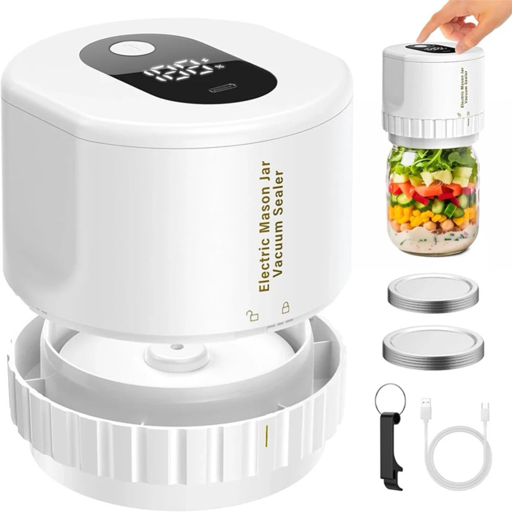 Electric Mason Jar Vacuum Sealer Starter Kit