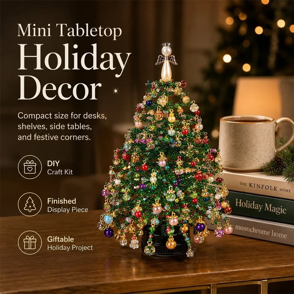 DIY Beaded Holiday Ornament Craft Kit